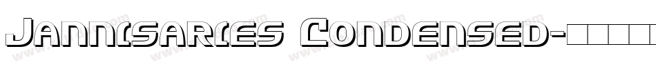 Jannisaries Condensed字体转换